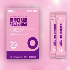 [KOLON Pharmaceuticals] Glutathione 4,800mg Beauty Life 30Sticks-VitaminC Antioxidant Support-Made in Korea